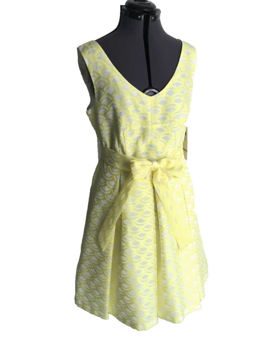 LESLIE FAY Yellow Dress with net petticoat, Size 12, NWT